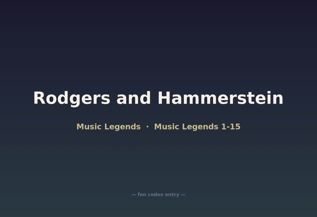 Rodgers and Hammerstein