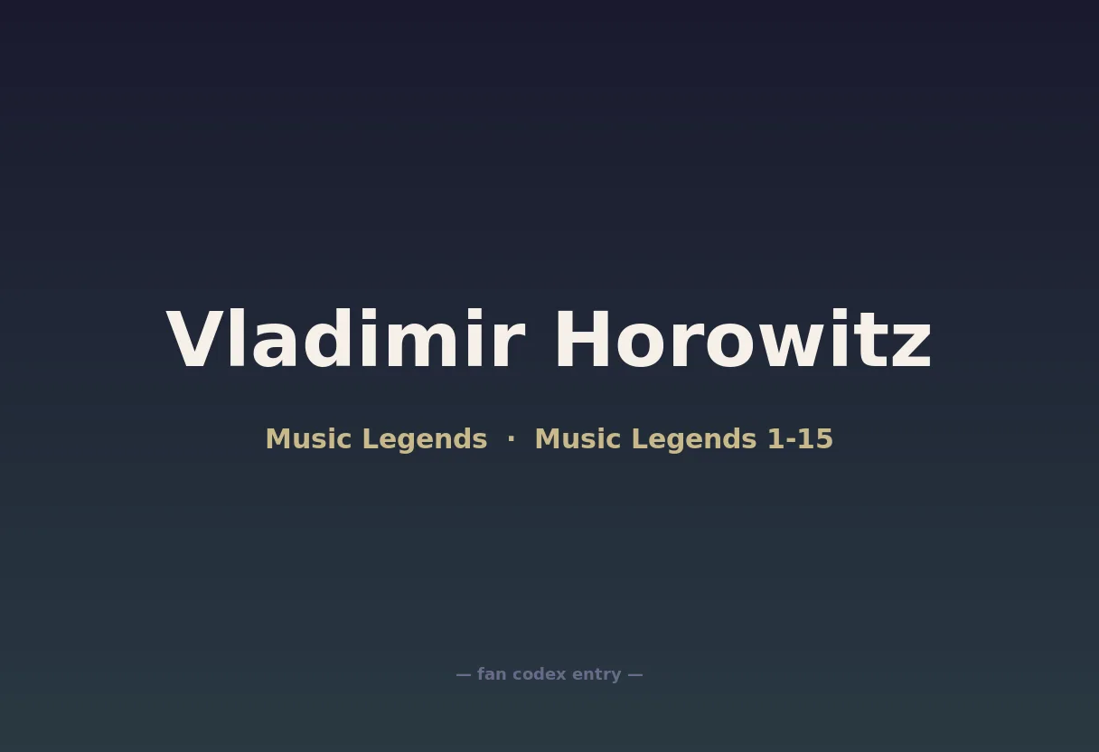 Vladimir Horowitz